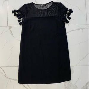 Lulu’s half sheer black dress